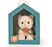 Histoire d'ours - Small Plush Toy Cat Beige Spa - 16 cm - Cuddly Toy Kitten Very Soft to Receive with Box - Partnership Spa - Gift Idea for Children and Adults - SPA-CHATBEIGEMM