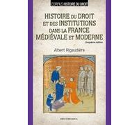 HISTOIRE DU DROIT ET DES INSTITUTIONS DANS LA FRANCE MEDIEVALE ET MODERNE