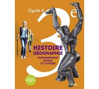 Histoire Géographie EMC 3e 2016: Manuel élève (grand format)