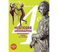 Histoire Géographie EMC - 4e (2016): Manuel élève - Grand format