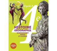 Histoire Géographie EMC - 4e (2016): Manuel élève - Grand format