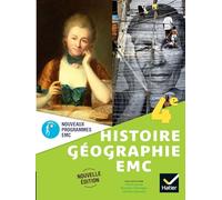 Histoire-Géographie-EMC 4e - Ed. 2025 - Livre élève