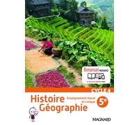 Histoire Géographie EMC 5e élève bimanuel (Histoire/géo/éduc civ collège): Bimanuel Magnard : le manuel papier + la licence numérique Elève incluse.
