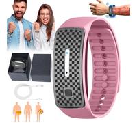 Histone Matteo Ultrasonic Body Shape Wristband Pro, Your Trusted Ultrasonic Weight Loss Wristband, 10x Faster Josfit Ultrasonic Fat Blasting and Detoxing Wristband for Women & Men (Pink)