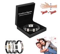 Histone Prostapower Magnetic Copper Wristband, 2025 New Histone Prostapower Magnetic Copper Wristband for a Men, Magnetic Copper Prostate Band,Improve Metabolism,Regaining Men's Confidence (Black)