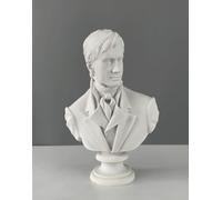 HISTONICA Mr. Darcy & Elizabeth Bennet Bust Statue, 10"/25cm, Pride and Prejudice, Jane Austen, Statue Decor (Mr. Darcy)