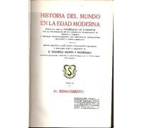 HISTORIA DEL MUNDO EN LA EDAD MODERNA. TOMO II. EL RENACIMIENTO.