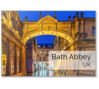 Historic Bath Abbey in Old Town Center, Fridge Magnet
