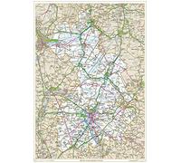 Historic Cambridgeshire County Map-Paper