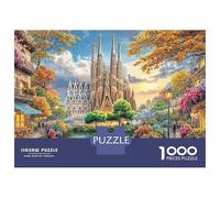 Historic Cathedral 1000 Piece Jigsaw Puzzles Fantasy Magical Castle for Adult Educational Games Home Decoration Difficult Challenging Birthday Gifts 70x50cm/1000pcs