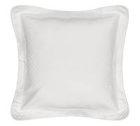 Historic Charleston Matelasse Euro Sham, White, 26" x 26" (Pack of 1)