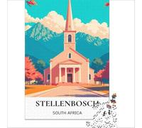 Historic Churches of Stellenbosch for Adults 1000 Piece Puzzle | fun gift for dad to enjoy in his spare time at the weekend as a relaxing break from work and daily stress50x75cm