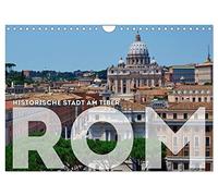 Historic city on the Tiber ROME UK-Version (Wall Calendar 2026 DIN A4 Landscape), CALVENDO 12 Month Wall Calendar
