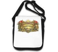 Historic Constantinople City Emblem Shoulder Bag White