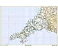 Historic Cornwall County Map-Plastic Coated