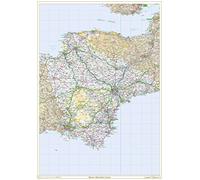 Historic Devonshire County Map-Plastic Coated