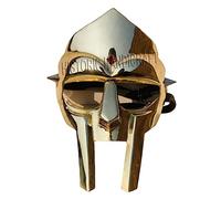 HISTORIC HANDICRAFT Brass Face Mask, MF Doom Face Mask, Medieval Roman Gladiator Helmet Hand Forged Viking Mask Halloween Party Mask, Cosplay Fancy Dress Mask