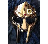 HISTORIC HANDICRAFT MF Doom Mask Gladiator Mad-villain Mask Hand Forged 18G Steel Brass Face Armor Medieval Halloween Party Props Helmet