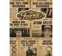 Historic Headlines Journal: 160 Lined Pages for Journaling, Note-Taking, Creative Writing, Daily Reflections, and Capturing Your Own Story Inspired by 150 Years of History