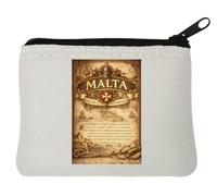Historic Island in The Mediterranean Neoprene Coin Purse Pouch 10x11cm White