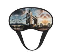Historic London Bridge Blocking Light Mask Sleep Aid, Comfortable Blackout Sleep Mask for Travel Yoga, Soft Eye Cover