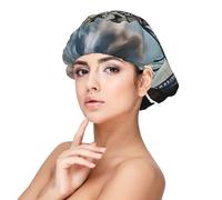 Historic Old Tower Bridge London Print Adult's Satin Sleeping Cap, Maintain Hairstyle, and Ensure Comfortable Sleep, 13 inches Black, Black, One size