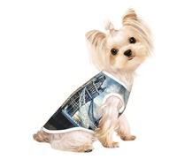 Historic Old Tower Bridge London Print Dog Shirt Summer Pet T-Shirts Stretchy Cats Dogs Tee Shirt Sleeveless Tank Top Dog Vest