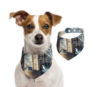 Historic Old Tower Bridge London Print Pet Cotton Double Sided Scarf Soft Stylish Winter Wear For Dogs Cats Pets Accessory