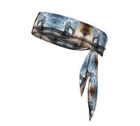 Historic Old Tower Bridge London Print Sports Headband Sweat Wicking Sweatband for Men Women Running Cycling Yoga Fitness Workout