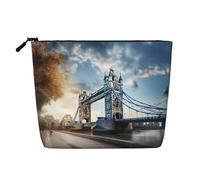 Historic Old Tower Bridge London Print Toiletry Bag Cosmetic Bag Large Capacity Travel Makeup Bag for Women for Daily Use Travel