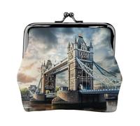 Historic Old Tower Bridge London Printing Small Travel Kit Wallet, Compact Pouch For Camping Adventures And Fishing Trips, Black, One Size, Art Deco