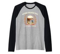 Historic Railroad Trail Lake Mead Nevada Hiking Raglan Baseball Tee