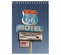 Historic Route 66 Motel (Desk Calendar 2026 DIN A5 portrait), CALVENDO 12 Month DeskCalendar: The old Motel signs are the soul of Route 66