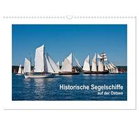 Historic sailing ships on the Baltic Sea UK-Version (Wall Calendar 2026 DIN A3 Landscape), CALVENDO 12 Month Wall Calendar
