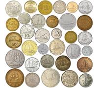 Historic Ships Coin Collection - 20 Coins - Real Circulated Currency - Galleons, Triremes, Caravels, Frigates, Cogs, Carracks