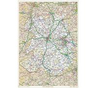 Historic Shropshire County Map-Plastic Coated