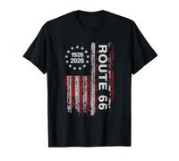 Historic U.S.A. Route 66 Highway Vintage America Road Sign T-Shirt