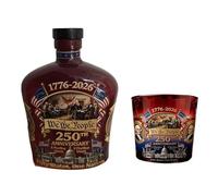 Historical Americans 250th Anniversary Commemorative Whiskeys Serving Set Commemorative Whiskeys Bottle FathersDay Irish Gift