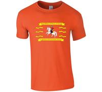 Historical Battle of The Boyne William of Orange Commemorative T-Shirt (UK, Alpha, M, Regular, Regular, Orange)