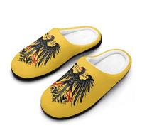 Historical Flag of Holy Roman Empire Men's House Slippers Indoor Outdoor Slip On Shoes with Rubber Sole 11-12(44-45)