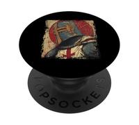 Historical knights templar christian crusade warrior PopSockets Adhesive PopGrip