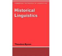 Historical Linguistics:Bynon (Cambridge Textbooks in Linguistics)