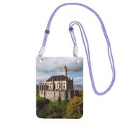 Historical Monuments Of Armenia Cell Phone Purse For Women, Cell Phone Sleeve Pouch Case Wallet Bag With Purple Shoulder Strap Travel Pouch