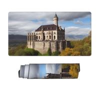 Historical Monuments of Armenia Mouse Pad Large Desk Mat XL PU Leather Desk Pad Waterproof Gaming Mousepad Easy Clean Desk Protector Mat Keyboard Mats, Writing Pad for Office Home 29.5 x 16 in
