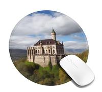 Historical Monuments of Armenia Round Mouse Pad 8 Inch, Comfort Gaming Mousepad, Stitched Edge Non-Slip Rubber Base, Waterproof Computer Mousemat Washable Laptop Mousepads for Home Office