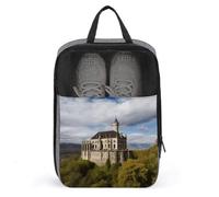 Historical Monuments of Armenia Shoe Bag Travel Shoe Organizer Water-Resistant Shoe Pouch with Zipper Sneaker Dust Bag, gray, One Size, Modern