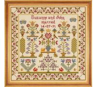 Historical Sampler Co. Wedding Pot Sampler Cross Stitch