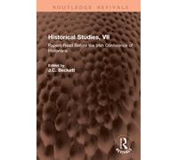 Historical Studies, VII : Papers Read Before the Irish Conference of Historians