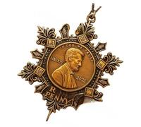 Historical US Cents Commemorative Decors, Last Pennys Tributes Ornament Finally Cents Memorial Snowflake Ornaments Gift Penny Eras Nostalgics Collectors Commemorative Ornament Finally Memorial Decors