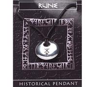 Historical Viking Rune Stone Pendant "Protection", fine english pewter